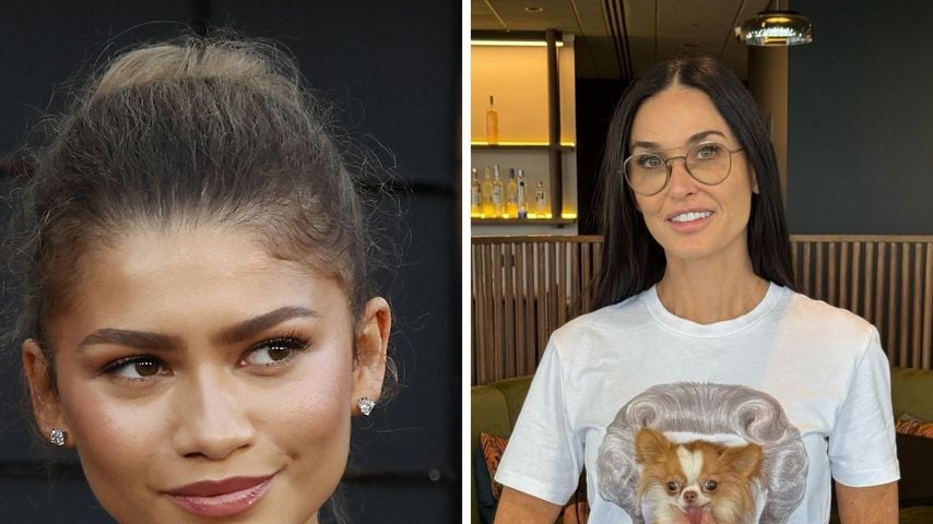 Collage: Zendaya und Demi Moore