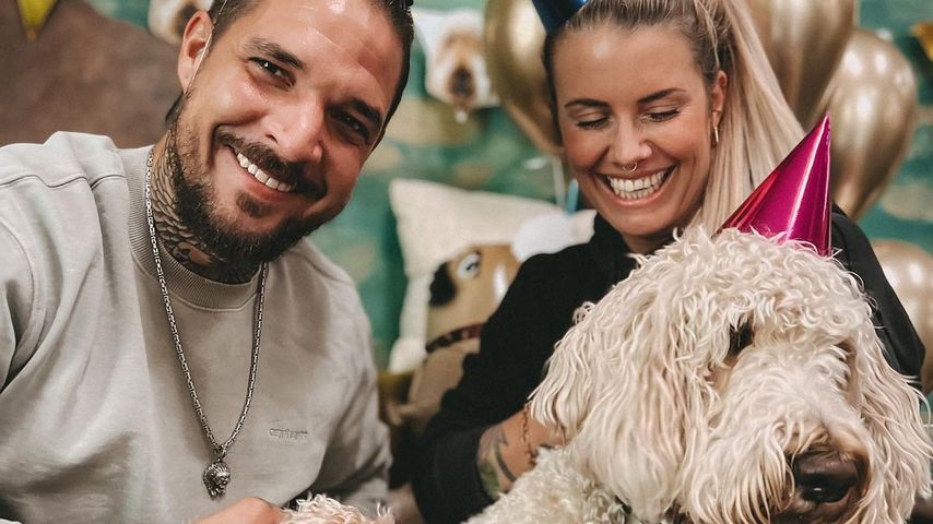 Zico Banach mit seinem Hund Alf und Pia Tillmann