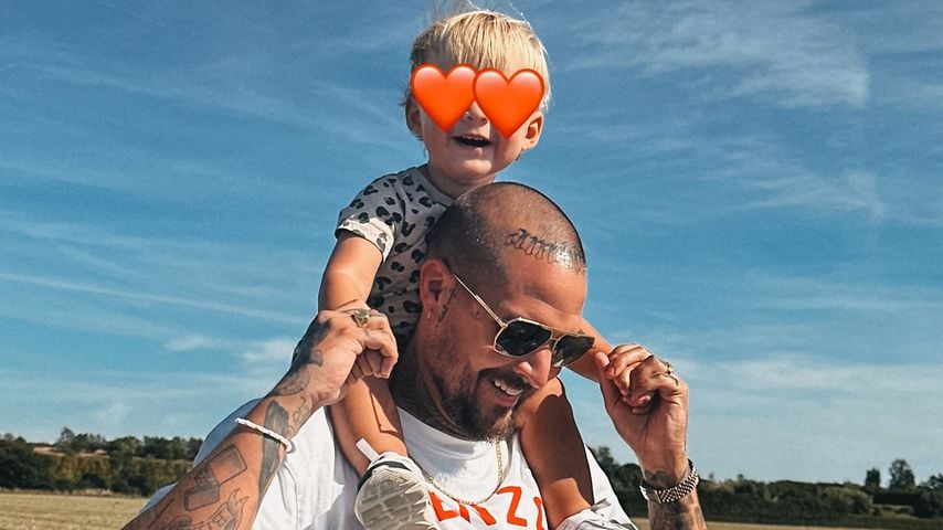 Zico Banach mit Sohn Pepe und Stiefsohn Henry, September 2025