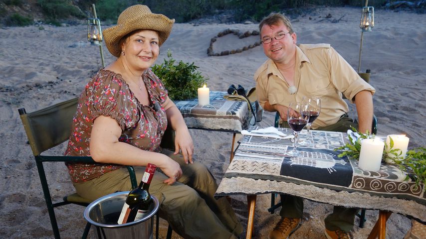 Ziegenwirt Willi mit seiner Frau Karola im Urlaub
