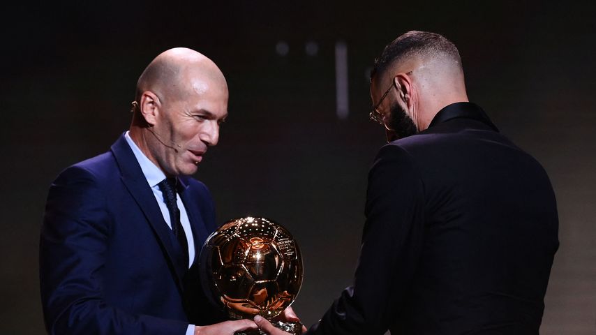 Zinedine Zidane und Karim Benzema im Oktober 2022