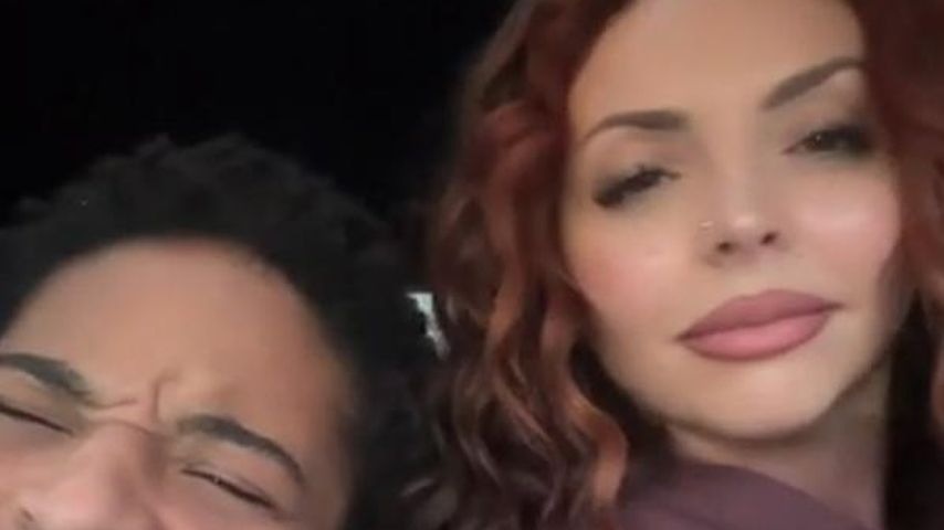 Zion Foster und Jesy Nelson im Dezember 2023