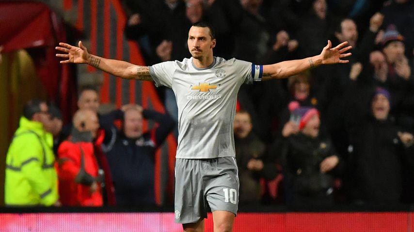 Zlatan Ibrahimovic im Dress von Manchester United