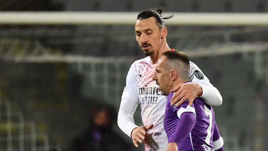 Zlatan Ibrahimovic und Franck Ribéry, März 2021