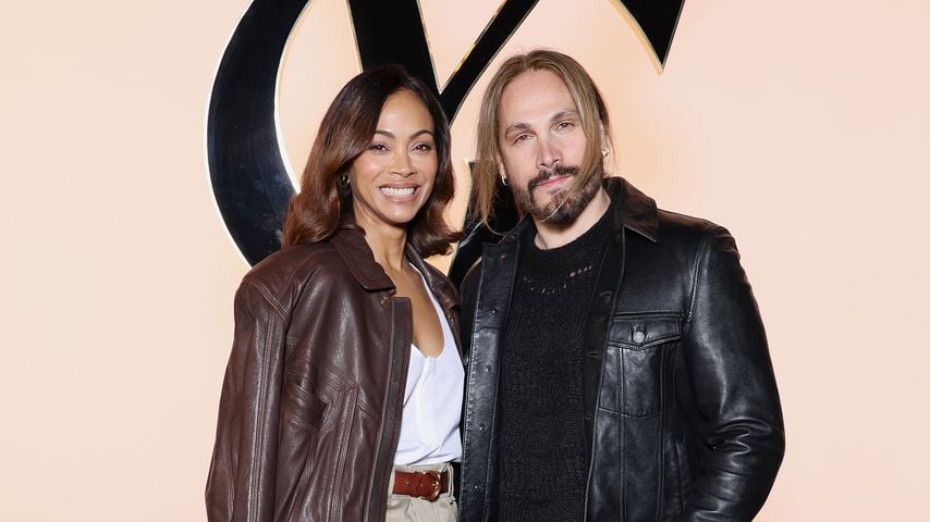 Schauspielerin Zoe Saldana und Regisseur Marco Perego