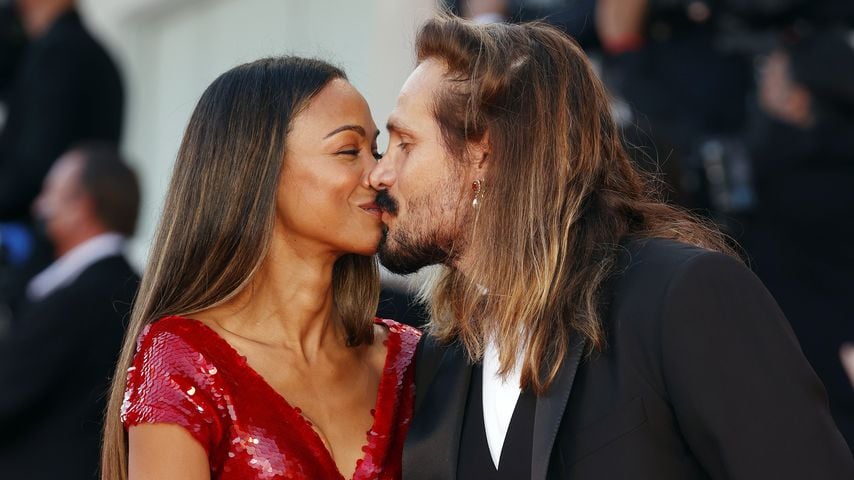 Zoe Saldana und Marco Perego im September 2021