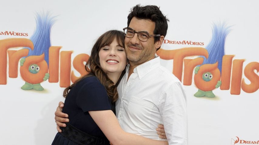 Zooey Deschanel und Jacob Pechenik auf der "Trolls"-Premiere