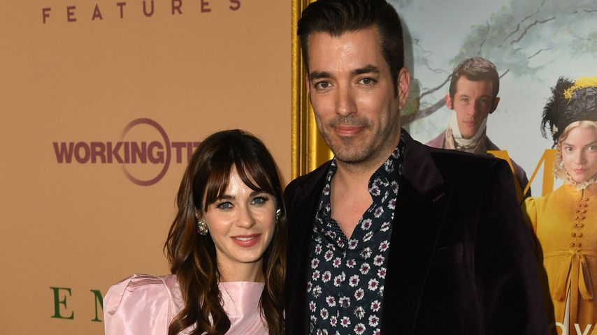 Zooey Deschanel und Jonathan Scott bei der Premiere von "Emma"