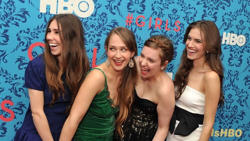 Zosia Mamet, Jemima Kirke, Lena Dunham und Allison Williams bei der New-York-Premiere von HBOs "Girls" am 4. April 2012