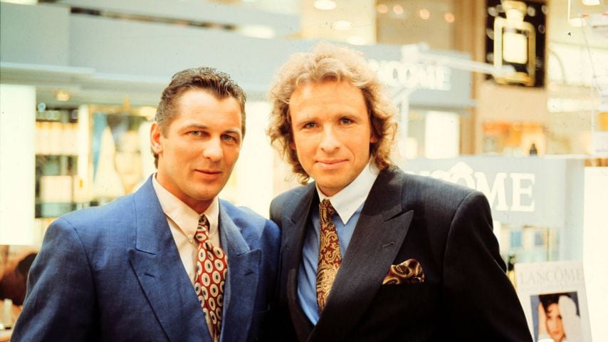 Heinz Hoenig und Thomas Gottschalk in "Eine Frau namens Harry", 1990